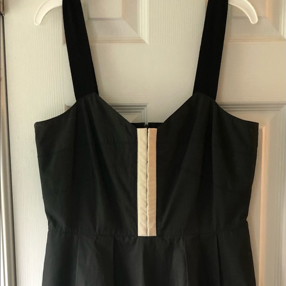 J Crew Ribbon Strap A Line Black Dress - Size 2 - Picture 2 of 10
